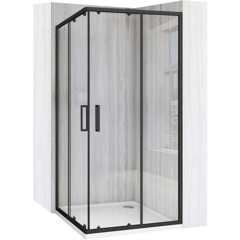 Cabine de douche REA city 90x90 black