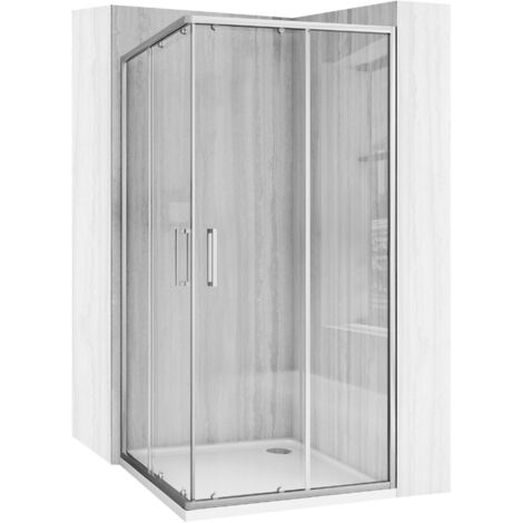 CABINE DE DOUCHE REA CITY 90X90 BRUSH NICKEL