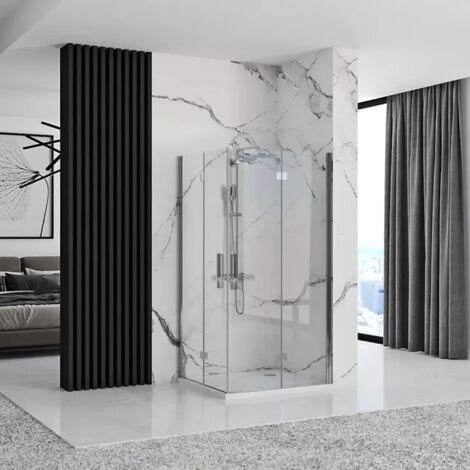 CABINE DE DOUCHE REA MOLIER CHROME DOUBLE 90x90