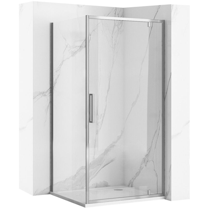 Cabine de douche REA rapid swing chrome 90x90