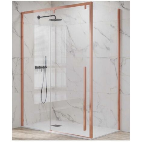 Cabine de douche SANTORINI 400 130x90 x200 cm profilé rose gold
