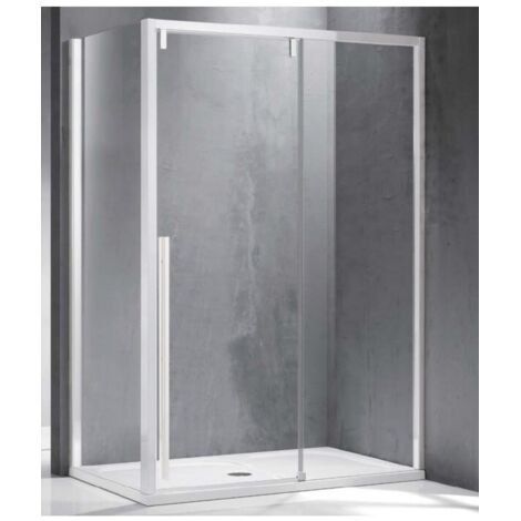 Cabine de douche SANTORINI 400 140x70 x200 cm profilé blanc
