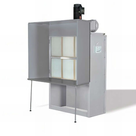 Cabine de finition 5760 m3/H – 3000 W – 400 V – Filtration haute capacité pour vernissage sans poussière – Indicateur de colmatage des filtres – Holzprofi