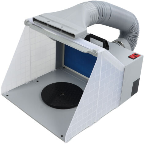 Cabine de peinture portable à aérographe avec éclairage LED pour la peinture de gâteaux, la décoration d'ongles et la personnalisation de t-shirts