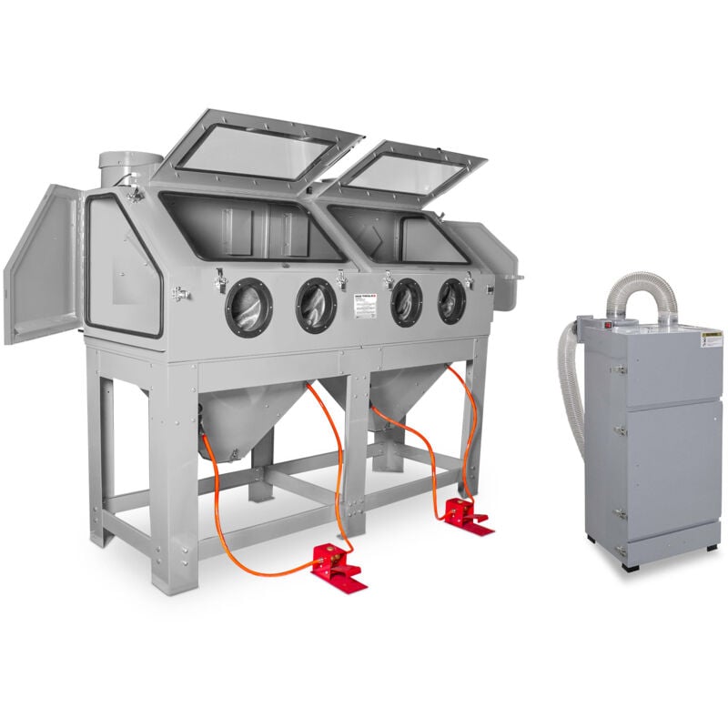 Mw Tools - Cabine de sablage 880 l pro avec aspiration cyclonique externe CAT880FC