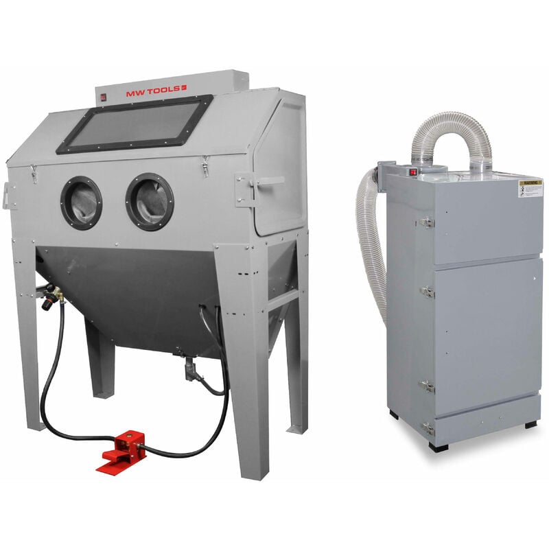 Mw Tools - Cabine de sablage 420 l pro avec aspiration cyclonique externe CAT420FC