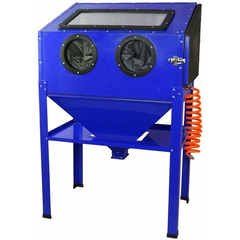Cabine de sablage Professionnelle MAXBLAST de 220 Litres - Bleu