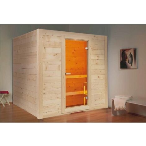 Cabine de Sauna BASIC MEDIUM 3 places de SENTIOTEC 195x156 cm