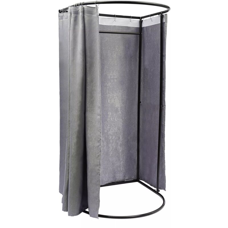 Gojoy - Cabine d'Essayage de Magasin de Vêtements avec Rideau d'Ombrage, Dressing de Protection de la Vie Privée Mobile Temporaire Portable, Porte