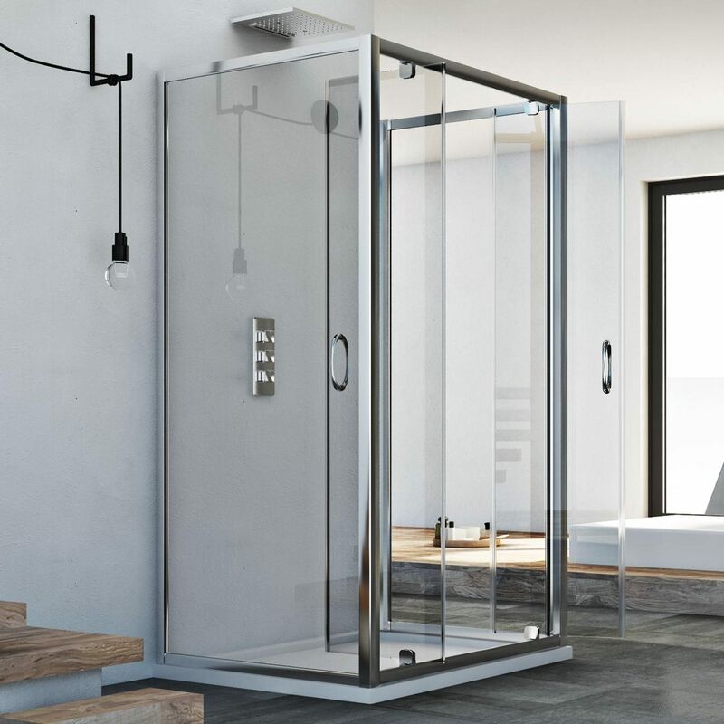 Cabine Douche 70x80 AP 80 CM H185 granit/é C mod/èle Sintesi Duo 2 Portillons