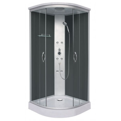 Cabine douche PUNTO Noir 90 x 90 x 209 cm