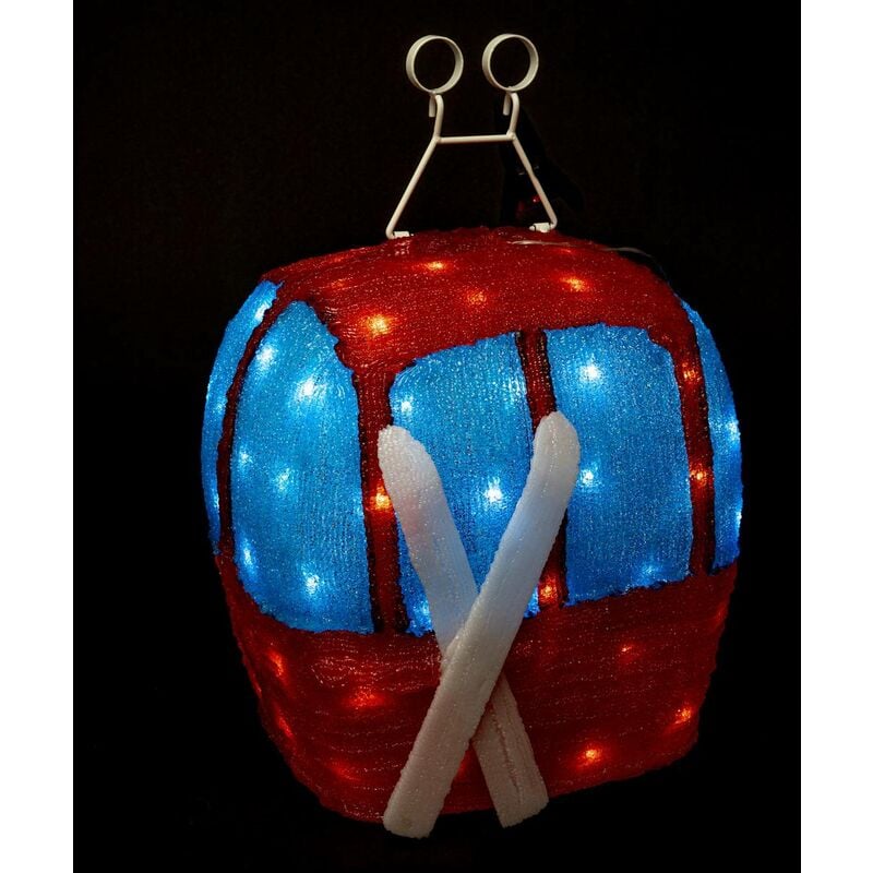 Télécabine lumineuse extérieure H36.5cm 80 led + transfo - Feeric lights & christmas