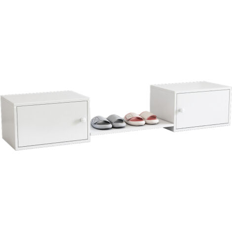 Cabinet à Chaussures, Meuble d'Entrée, Usage Multi-Scénario, Banc de Changement de Chaussures, Peut être utilisé avec des Lits Superposés, Blanc, 1894034.5cm