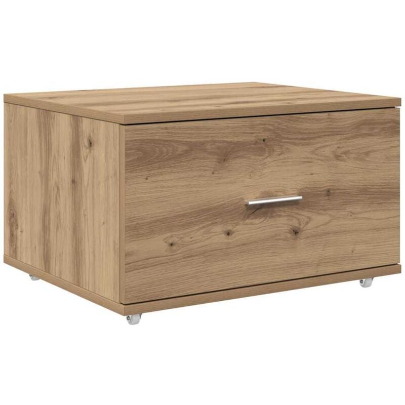 Cabinet à tiroirs Chêne artisan Panneau de particules, stratifié Vidaxl