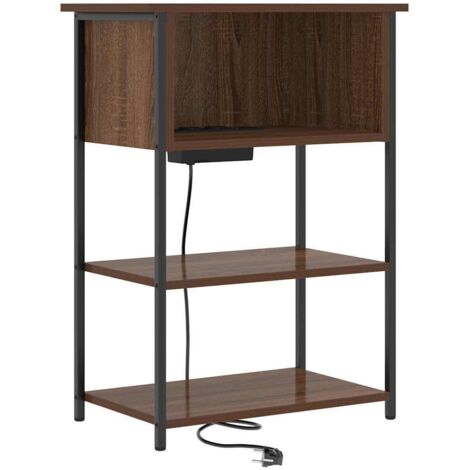 Cabinet de chevet Chêne marron 55 x 31 x 76 cm vidaXL
