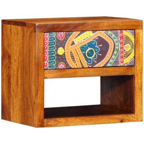 Cabinet de chevet Marron 40 x 35 x 35 cm Bois d'acacia massif vidaXL