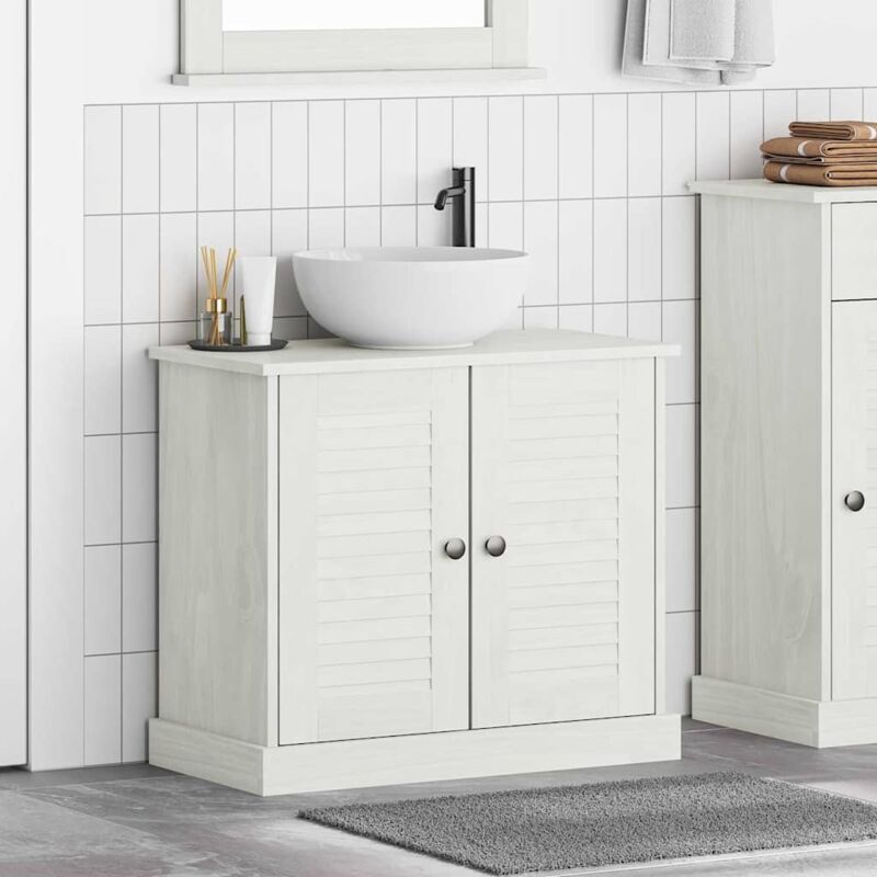 Vidaxl - Meuble Sous Évier vigo Blanc antique 67.5 x 34 x 59 cm