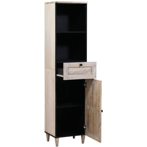 Cabinet de salle de bain avec tiroir Blanc 38 x 33 x 160 cm CFW397861