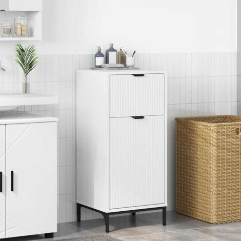 Cabinet de salle de bain avec tiroir Blanc 39,5 x 36 x 88 cm vidaXL