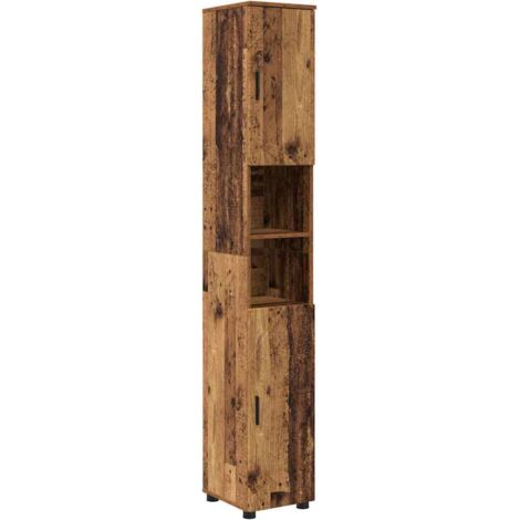 Cabinet de salle de bain Bois Ancien 30 x 35 x 192 cm vidaXL