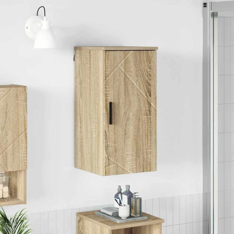 vidaXL Cabinet de salle de bain Chêne Sonoma 30 x 31,5 x 61 cm