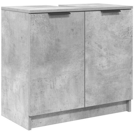 Cabinet de salle de bain Gris béton 64,5 x 33,5 x 59 cm CFW166525