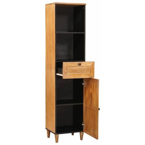 Cabinet de salle de bain Marron Clair 38 x 33 x 160 cm CFW751540