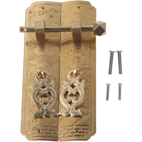 Cabinet Faceplate Retro Style Brass Material Landscape Character Pattern Decorative Cabinet Handles for Wardrobes