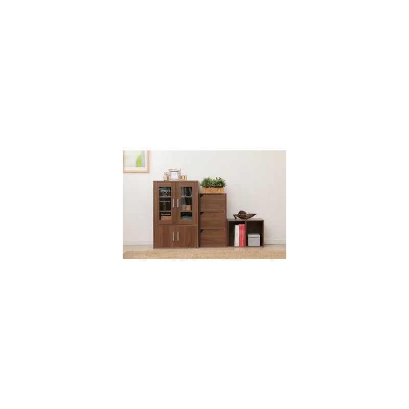 Iris Ohyama - Meuble de cuisine/Rangement de cuisine /Meuble de rangement/Meuble de cuisine en bois/Étagères de cuisine,Amovibles,Modulaires, Entrée,