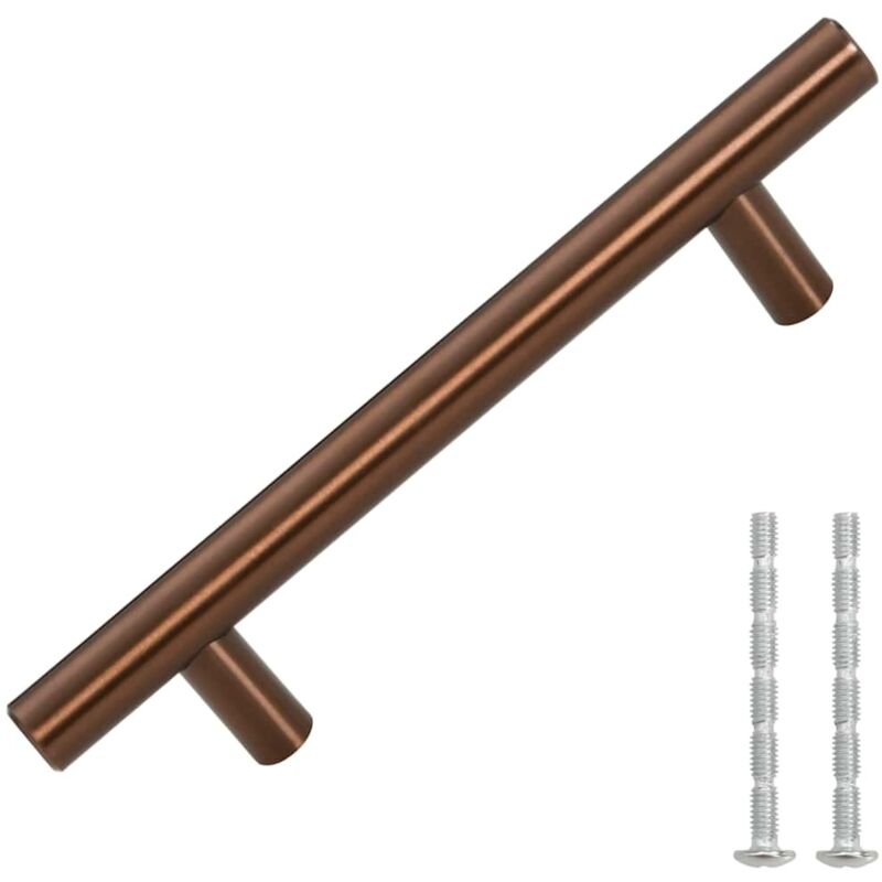Cabinet Handles 10 Pcs Bronze 96 Mm Stainless Steel Vidaxl