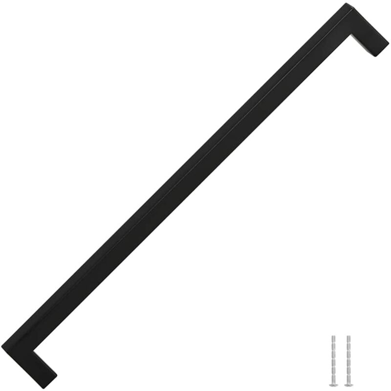 Cabinet Handles 5 pcs Black 320 mm Stainless Steel vidaXL