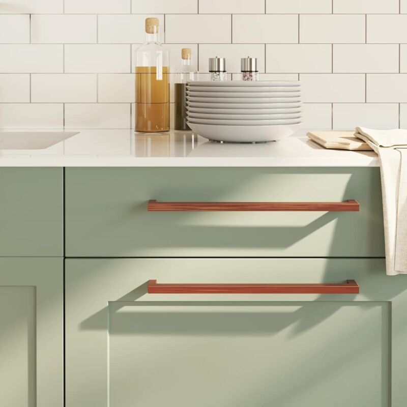 Cabinet Handles 5 Pcs Bronze 320 Mm Stainless Steel Vidaxl