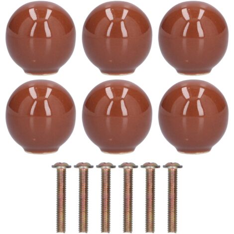 Cabinet Knobs No Fading Beautiful Exquisite DIY Zinc Alloy Modern Simple Drawer KnobsBrown