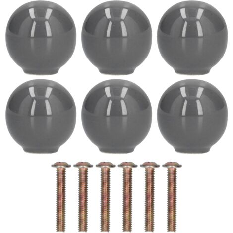 Cabinet Knobs No Fading Beautiful Exquisite DIY Zinc Alloy Modern Simple Drawer KnobsGrey