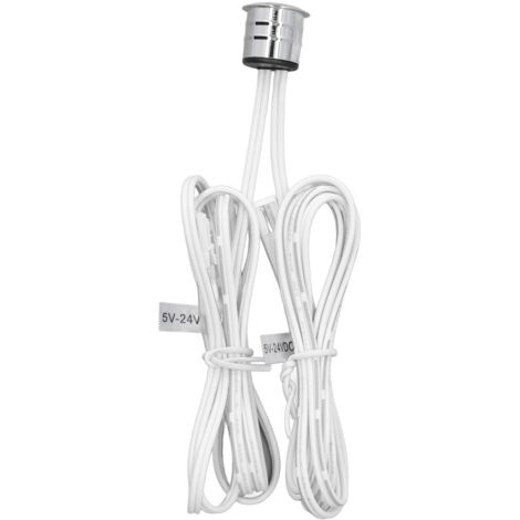 Cabinet Lamp Switch Embedded Installation Touch Light Switch with Blue Light Display DC 5V-24V