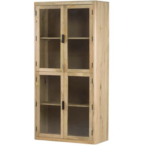 Cabinet Madera Mango Marron Felo 100X45X200 Cm
