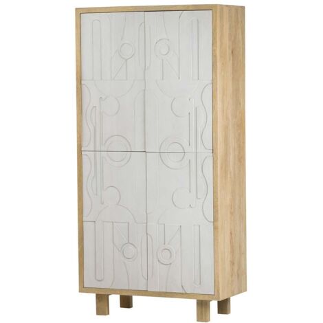 Cabinet Madera Mango Marron Janto 100X45X200 Cm