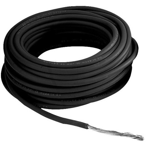 Câble 10 mm² - Noir - 25 Mètres