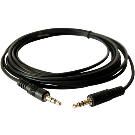 Cable 1,5metros  con conector dorados 3.5mm a 3.5mm  salida audio