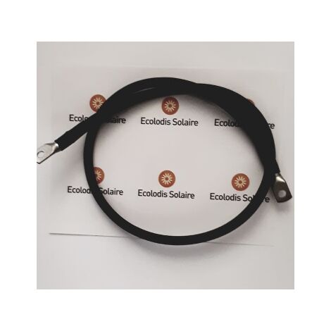 Câble 1M connexion batterie - convertisseur 50mm² 2 cosses M8 noir