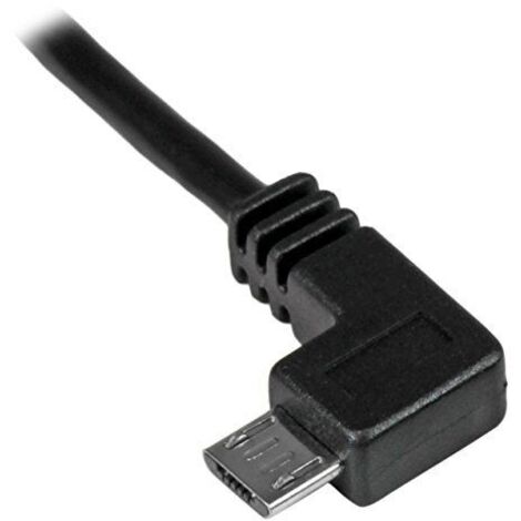 CABLE 1M MICRO USB ACODADO