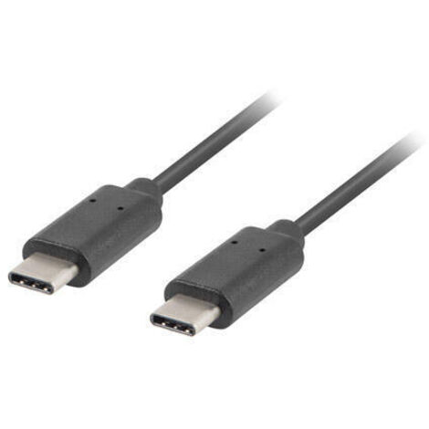 CABLE 2.0 LANBERG USB C MACHO/USB C MACHO 1M NEGRO