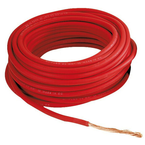Câble 25 mm² - Rouge - 25 Mètres