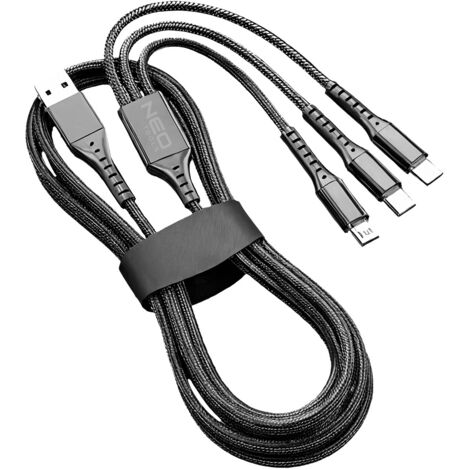 Cable 3 en 1, 1,2 m