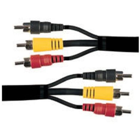 Cable 3x RCA Audio Video Male vers Male 3m