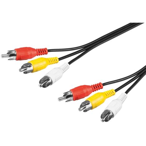 Cable 3x RCA Audio Video RCA Male 1.5m