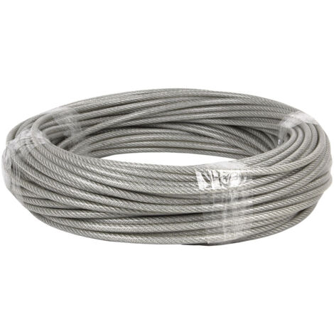 CÂBLE (6MM) 4X6MM 6X7+1 PLAST.(100M)