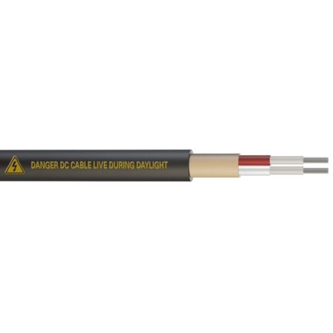 Câble à double isolation RS PRO  2x4 mm², 50m Noir ( Prix pour Bobine de 50 Mètres )