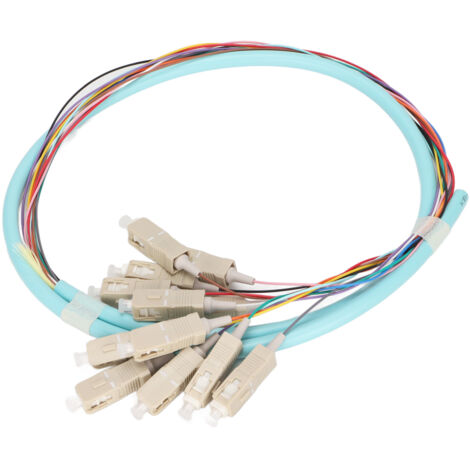 Câble à fibres optiques multimode 12 brins, ferrules céramiques, faible perte d'insertion pour instrumentation