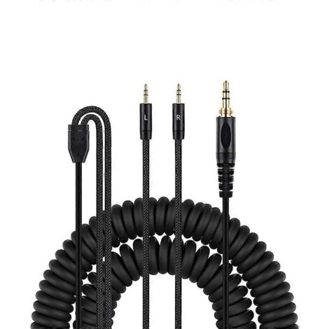 Câble à ressort robuste pour casque Hifiman HE400S/HE-400I/HE560, qualité audio améliorée